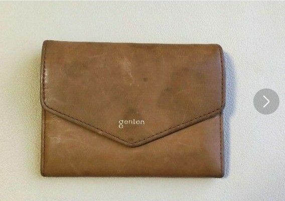 本革　genten ゲンテン　折りたたみ財布