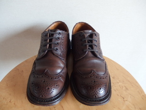 Trickers Tricker's wing chip short scorching tea dark brown Country Royal wa Ran to