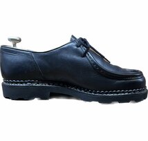 美品◆パラブーツ レザーシューズ ミカエル チロリアンシューズ 41.5 NOIR Paraboot_画像4