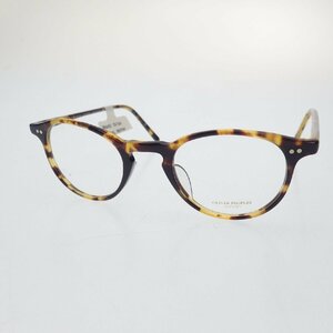 新品同様◆オリバーピープルズ メガネ 伊達眼鏡 RILEY べっ甲柄 ケース付 ブラウン系 OLIVER PEOPLES【AFI9】