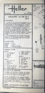 エレール/1/72/ドイツ空軍アラドAr-96 B-1/B-5練習機/未組立品/外箱欠