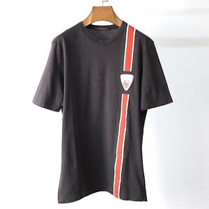 ルイヴィトン Louis Vuitton 3-YD178 コットン ロゴ Tシャツ カットソー メンズ ブラウン Lサイズ
