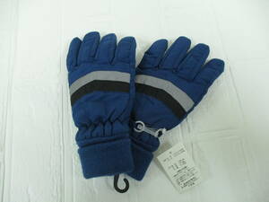 Y.23.F.22 SY * winter gloves 7~8 -years old oriented blue color unused goods *