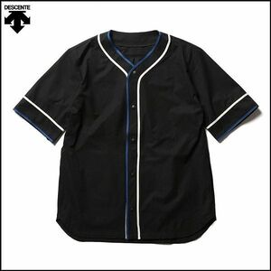 デサント DESCENTE PAUSE TRACK SHIRT トラックシャツ BBシャツ ベースボール シャツ M トップス 