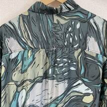 SPIDER CASUALWEAR ヴィンテージ　古着　シャツ　半袖　総柄　アート　pure silk メンズ　M_画像6