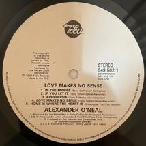 Alexander O'Neal/Love Makes No Sense /If U Let It収録♪(LP)_画像3