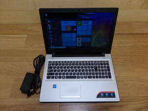 17◆レノボ lenovo ideapad 300/win10/N3050/4GB/500GB ノートPC USEDジャンクにて◆送料込◆ 