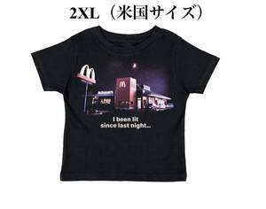 マクドナルド × カーディ・B ＆ オフセット/マクドナルド LAST NIGHT TEE, XXL ブラック Tシャツ (アメリカ限定/期間限定) McDonald’s