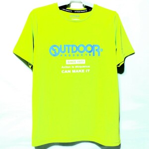 特価/未使用【サイズ=М】OUTDOOR PRODUCTS/アウトドアプロダクツ/レディス/吸汗速乾/半袖/Tシャツ/胸囲=79~87cm/green(lime)