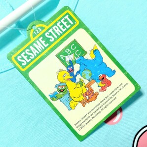 超特価/未使用【サイズ=М】SESAME STREET/セサミストリート/レディス/チュニック丈/半袖/Tシャツ/ビッグシルエット/胸囲=79～87cm/saxの画像4