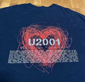 USA製 Vintage 2001 U2 Rock Band Graphic T-Shirt 