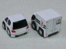 希少　非売品　セブンイレブン　プルバックカー　営業車（ヴィッツ）＆配送車_画像3