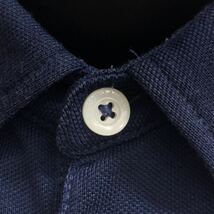 【USED】POLO RALPH LAUREN ポロラルフローレン 綿 ノースリーブ ポロシャツ ロゴ刺繍 ネイビー 紺 レディース S ゴルフウェア_画像7