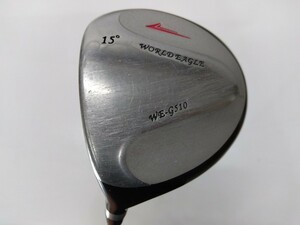 FW WORLD EAGLE ワールドイーグル WE-G510 15度 flex:R G-510 ORIGINAL GRAPHITE SHAFT メンズ左 ヘッドカバー付き