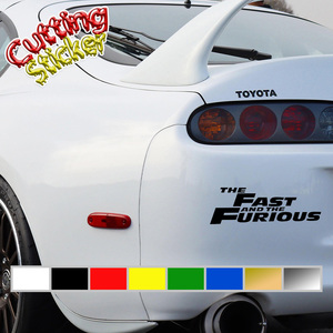 【カッティングステッカー】THE FAST AND THE FURIOUS／ワイルドスピード／FAST&FURIOUS／輸入ステッカー／屋外耐水仕様シート