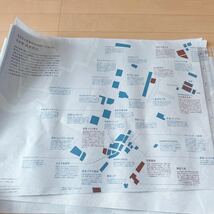 A 東京 百貨店 地図 商業施設 MAP 59.3×42cm×14枚 シワ有 百貨店展 夢と憧れの建築史 高島屋資料館 配布 Department store in Tokyo map_画像1