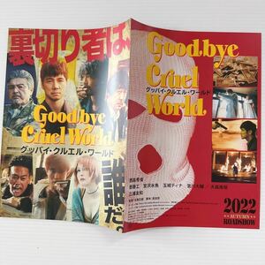 グッバイ クルエル ワールド 劇場版 映画 フライヤー B5 見開き goodbye cruel world Japanese version movie Flyer 宮沢氷魚 西島秀俊