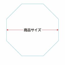 透明 アクリル 3mm厚 正八角形 10cmサイズ 4個セット_画像3