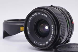 ★良品★ キヤノン Canon NEW FD 28mm F2.8 前キャップ&レンズフード付属 #tk417