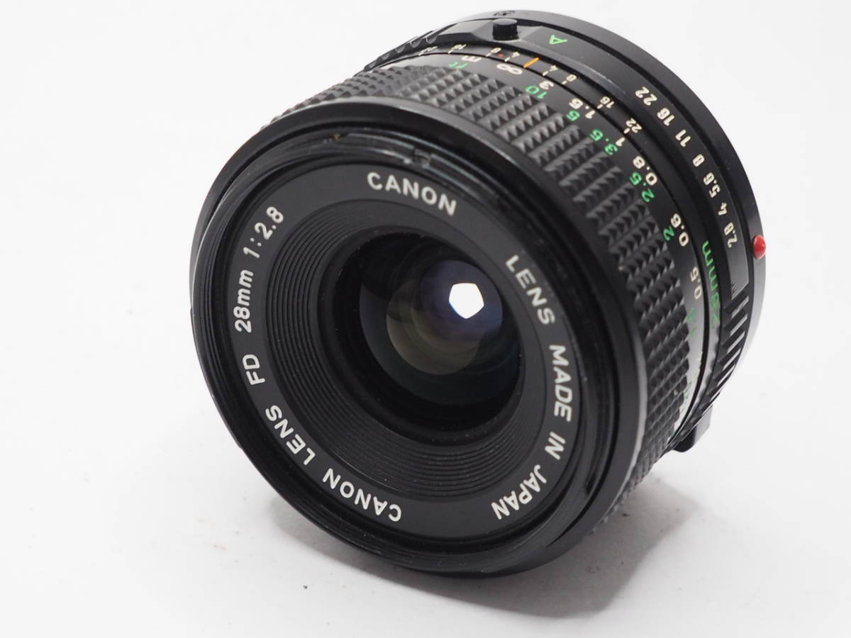 新品同様 希少 Canon ) 動作確認済み ( f2.0 28mm FD Lens レンズ(単