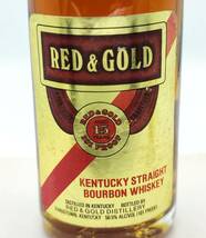 【全国送料無料】RED & GOLD 15years old KENTUCKY STRAIGHT BOURBON WHISKEY　50.5度　50ml_画像8