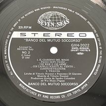 帯付 BANCO DEL MUTUO SOCCORSO バンコ バンコ・ファースト GXH2022 レコード LP K1337_画像6