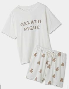 gelato pique新品　ロゴTシャツベア柄ショートパンツセット　未開封　ジェラピケ　上下パジャマ 　定価以下