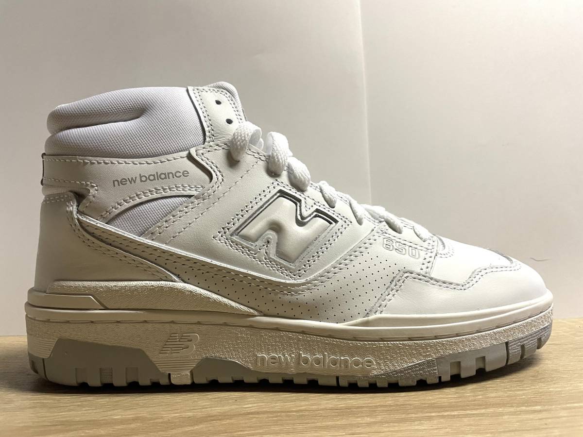 未使用 24 5cm ニューバランス BB650RWW D ホワイト(白) new balance