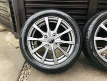 社外14インチアルミ ガリ傷無し 14×4.5J OFF45 4H PCD100 165/55R14 2021年製 4本SET ワゴンR パレット MRワゴン ルークス 軽自動車_画像2