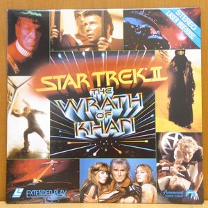  foreign record LD STAR TREK 2 THE WRATH OF KHAN movie English version laser disk control N2416