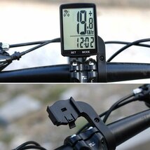 hzh499★防水LCD自転車 コンピューター多機能ワイヤレス 自転車防雨速度計走行距離計2.8インチ サイクリングコンピューター_画像2