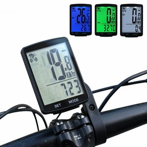 hzh499★防水LCD自転車 コンピューター多機能ワイヤレス 自転車防雨速度計走行距離計2.8インチ サイクリングコンピューター