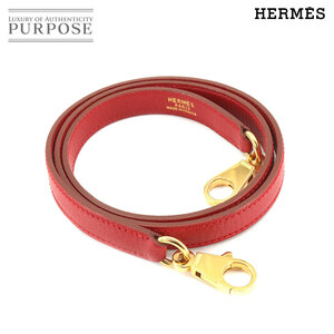 新品同様 エルメス HERMES ケリー ボリード ショルダー ストラップ アルデンヌ レッド ゴールド 金具 Shoulder strap 90193161