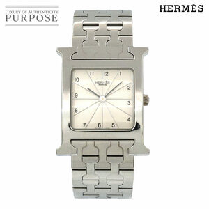  Hermes HERMES H watch HH1.510 men's wristwatch silver face quartz watch H Watch 90194397