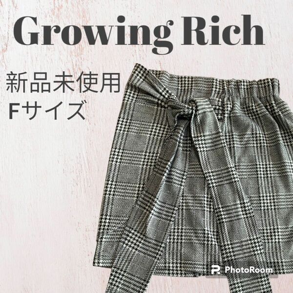 【本日限定価格】新品未使用 GrowingRich 千鳥ミニスカート