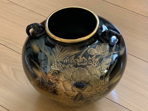 九谷焼玉竜　花瓶