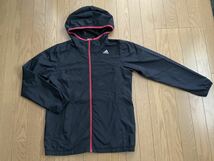 ★美品★adidas ウィンドブレーカー climaproof サイズL 黒 レディース★_画像1