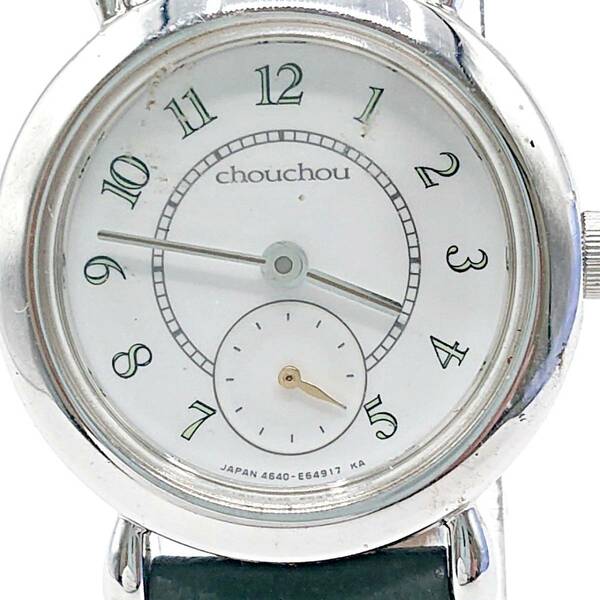 【電池切れ】Chou chou　レディース　クォーツ腕時計　ラウンドフェイス　4640-E62852