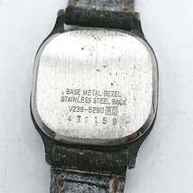 【電池切れ/リューズ欠損】SEIKO セイコー ALBA アルバ クォーツ 腕時計 白文字盤 レディース V236-5290_画像2