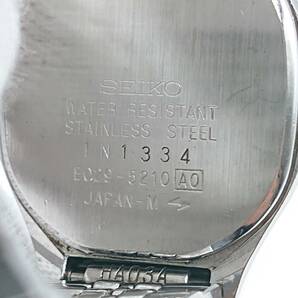 【電池切れ】SEIKO セイコー クォーツ 腕時計 青文字盤 デジアナ アナデジ レディース E029-5210の画像2