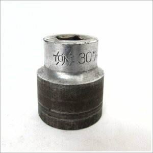 TONE トネ 30mm 12角 1/2（12.7sq）ソケット 旧ロゴ 全長46mm USED /2306B