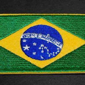 ブラジルBR旗■新品◎ブラジル 刺繍ワッペン■サッカー■激シブ■ミリタリーソルジャー 大型二輪車◎ミリタリー 洋服・衣類・衣服DIY