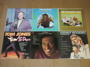 洋楽ヴォーカル/12タイトル（15LP）男性・輸入盤セット/TOM JONES/KENNY ROGERS/BING CROSBY/ANDY WILLIAMS/HARRY BELAFONTE