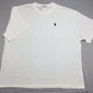 【送料無料】【新品】US.POLO.ASSN　メンズ半袖Tシャツ（コットン100％） 　X4(BIGサイズ 8L～9L相当） ホワイト★22200