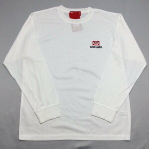 【送料無料】【新品】ecko unltd. メンズ長袖Ｔシャツ 　　Ｌ 　 　ホワイト★ECM22104