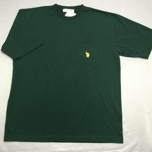 【送料無料】【新品】US.POLO.ASSN　メンズ半袖Tシャツ 　　L　　ダークグリーン★22270