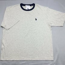 【送料無料】【新品】US.POLO.ASSN メンズ半袖Tシャツ（コットン100％ ゆったりタイプ） 　　M 　　オートミール★32236_画像1