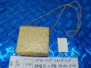 TIN*0 party bag shoulder bag wedding two next . formal Gold gold 5-6/13(.)