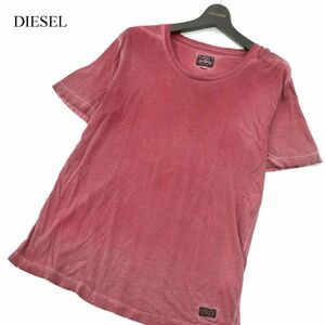 DIESEL ディーゼル 春夏 ウォッシュ加工★ 半袖 カットソー Tシャツ Sz.S　メンズ　A3T07176_6#A