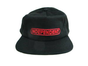 新品☆即決 INDEPENDENT インディペンデント BASEPLATE SNAPBACK CAP 黒x赤ロゴ.indy spitfire thrasher creature gx1000 antihero ftc huf